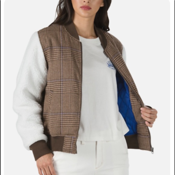 Vans Jackets & Blazers - Vans Plaid Bomber Jacket